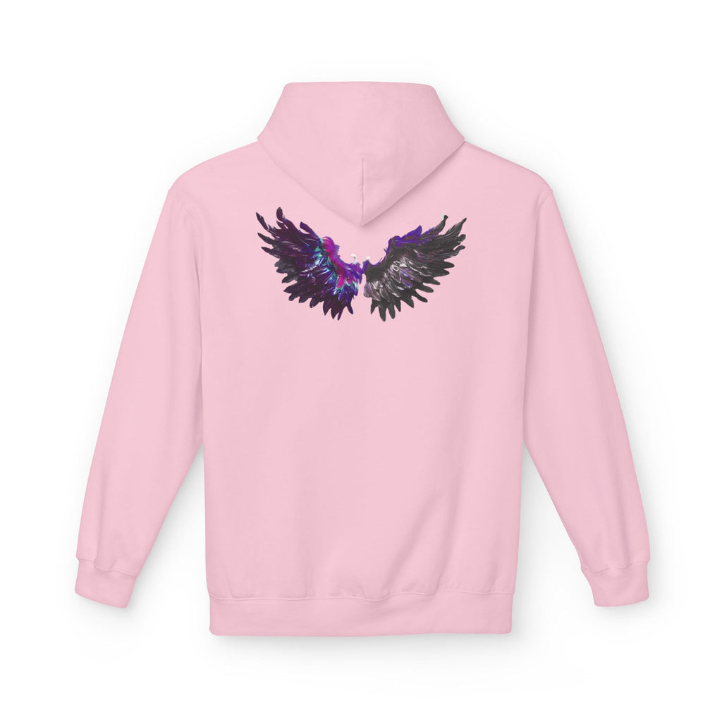 Free Spirit Hoodie — Purple Galaxy Wing Graphic Pullover