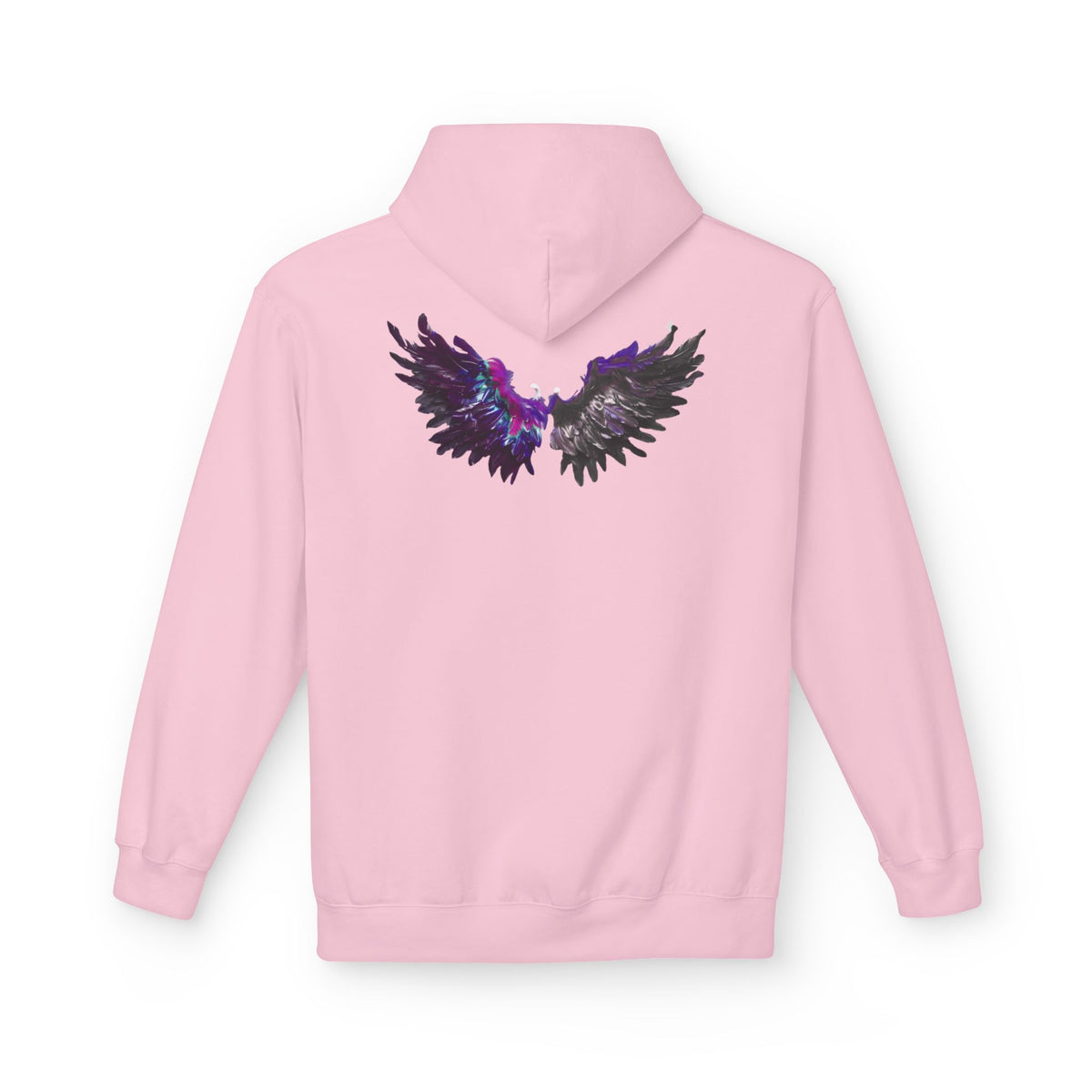 Free Spirit Hoodie — Purple Galaxy Wing Graphic Pullover