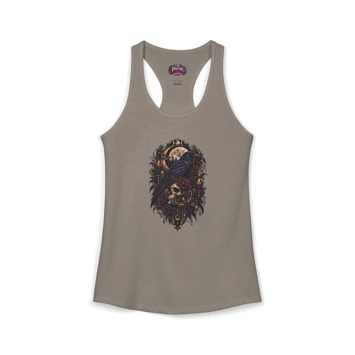 Raven Skeleton Goth Tank