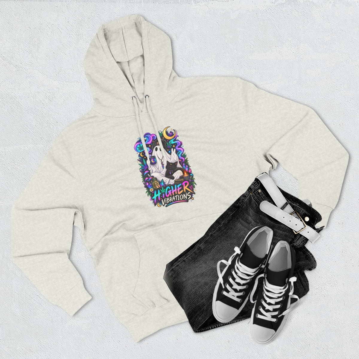 Higher Vibrations Ghost Hoodie