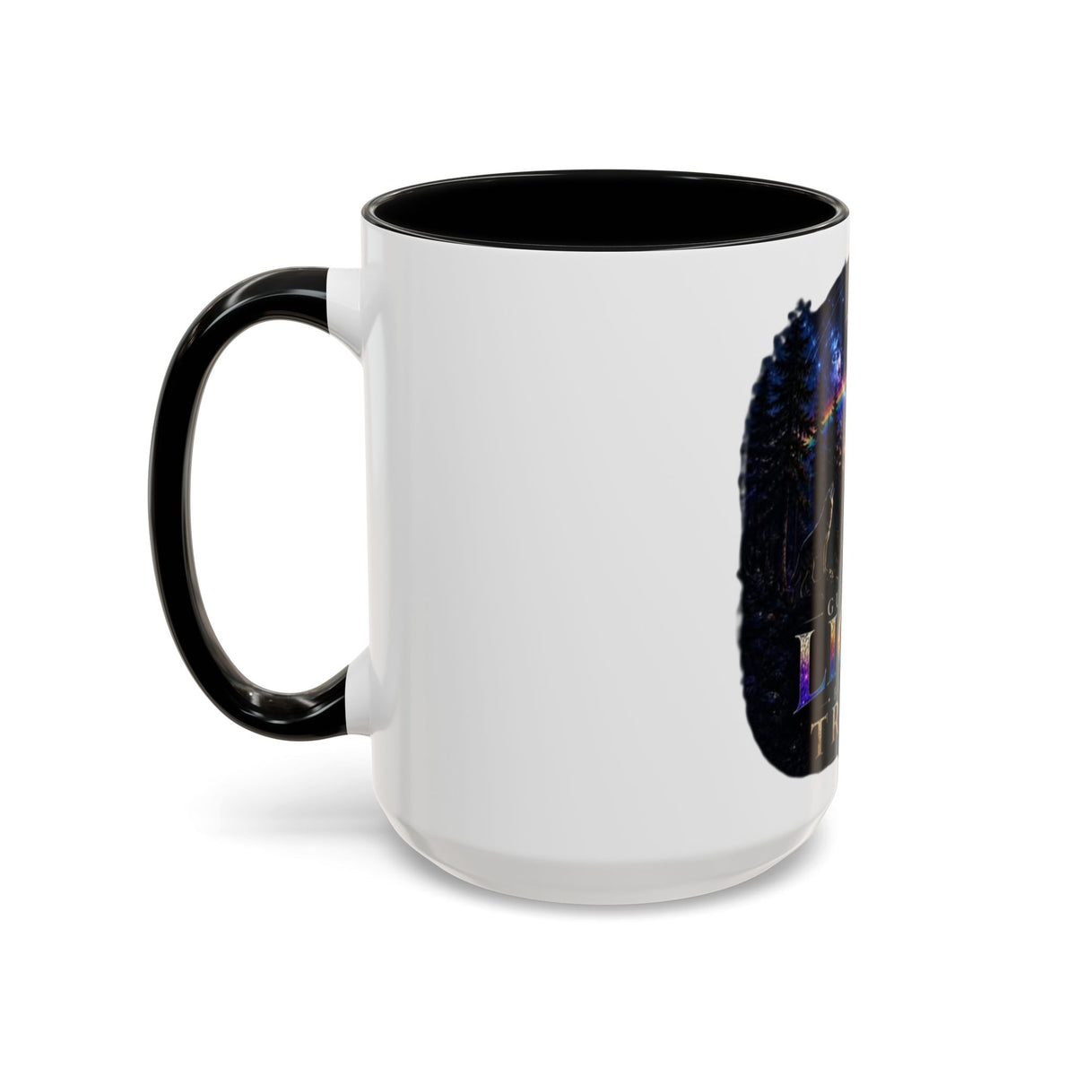 Guided by Light Coffee Mug — Inspirational Nature Moonrise Design (11/15oz) Advocacy mug