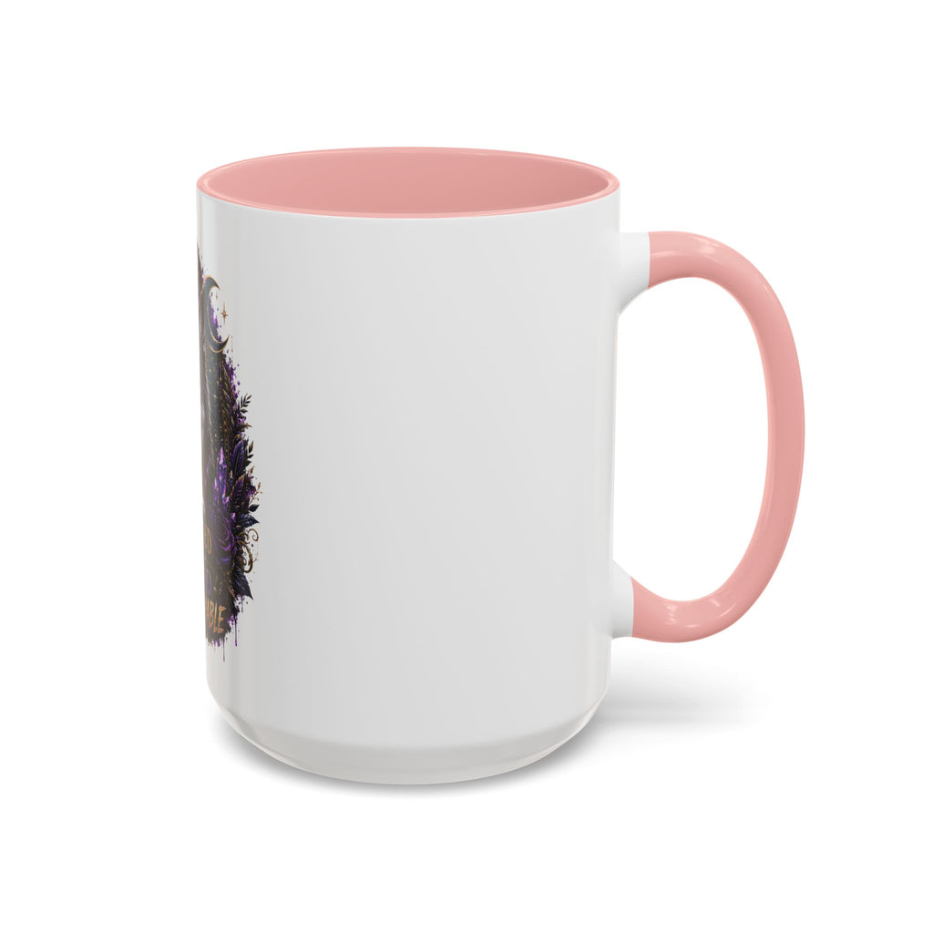 Protected, Guided & Unfuckwithable Wolf Coffee Mug — Spiritual Mystic Accent Mug (11/15oz)