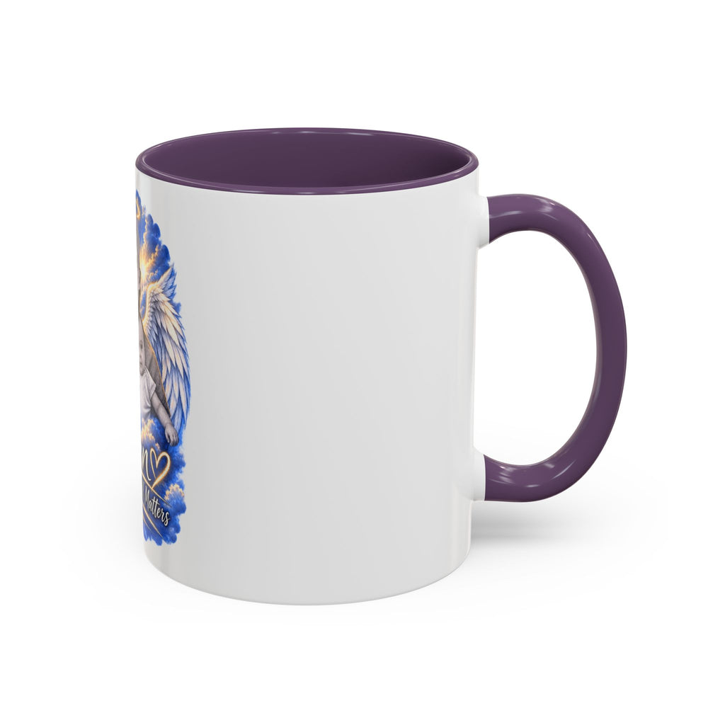 Memorial Coffee Mug — Personalized "Ethan  Your Story Still Matters" Angel Wings Tribute