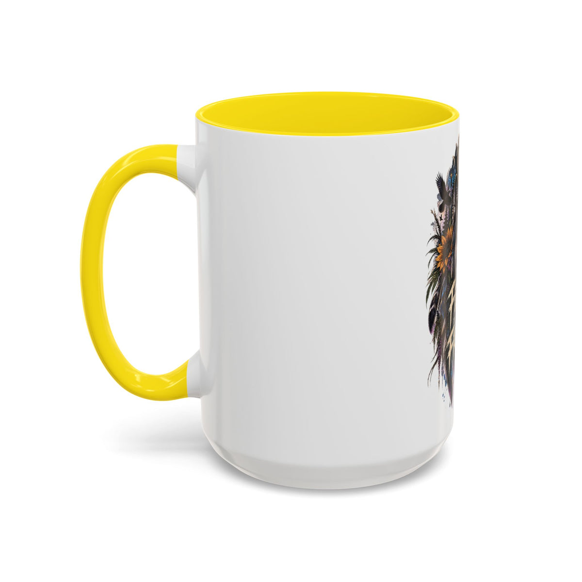 Feral Not Fragile Wolf Accent Coffee Mug (11oz & 15oz)