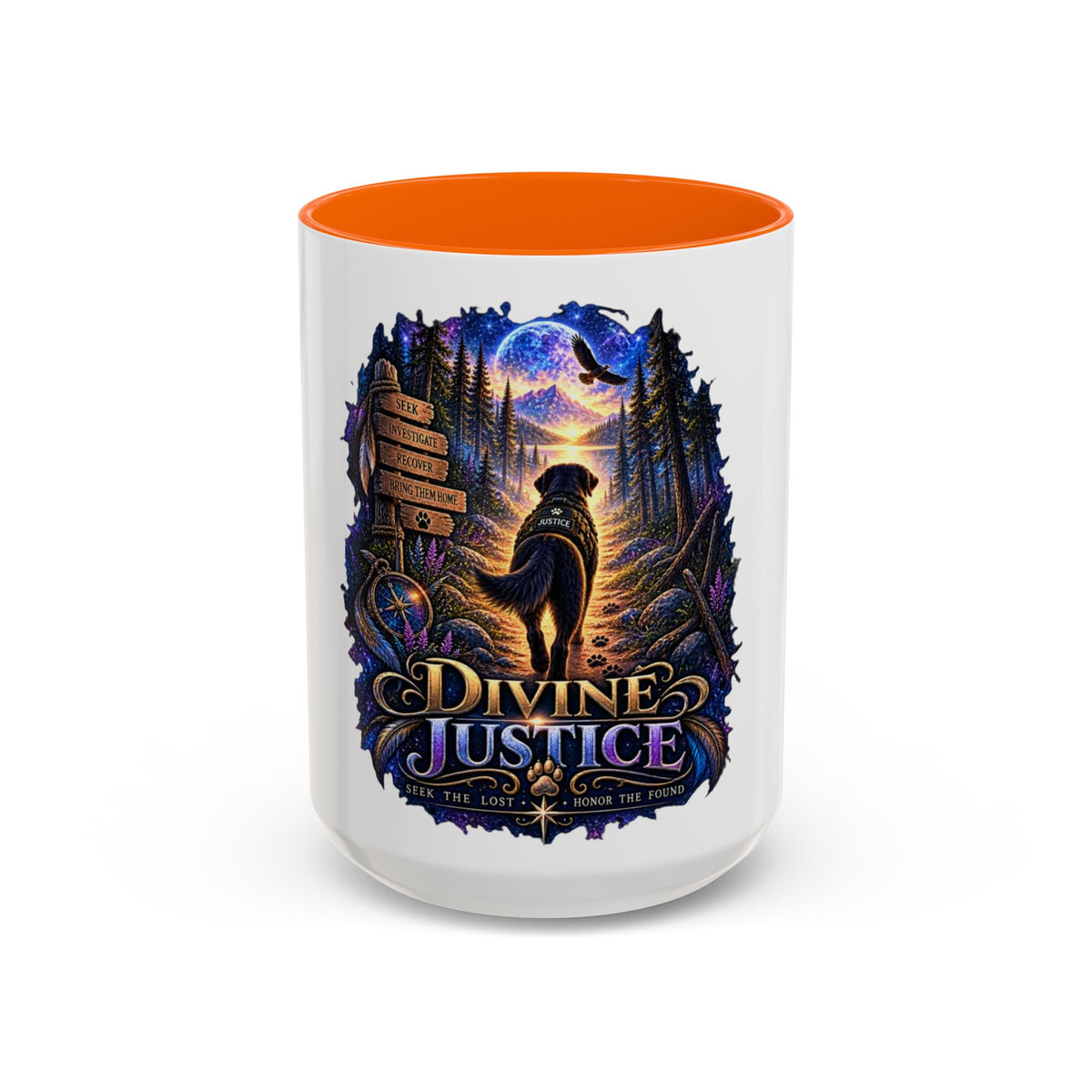 Divine Justice Coffee Mug — Search Dog Support 11/15oz Accent Mug