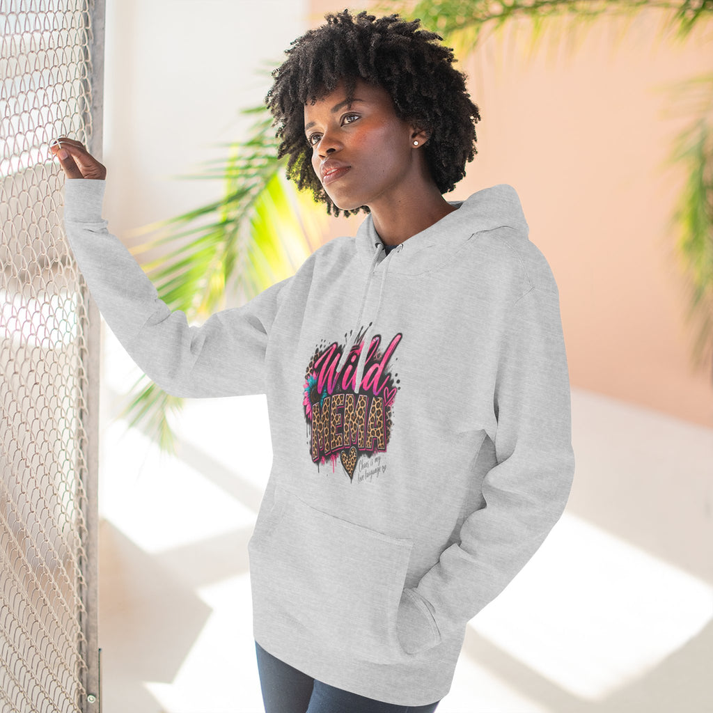 Wild Heart MEMA Leopard Print Hoodie — Women’s Trendy Graphic Pullover