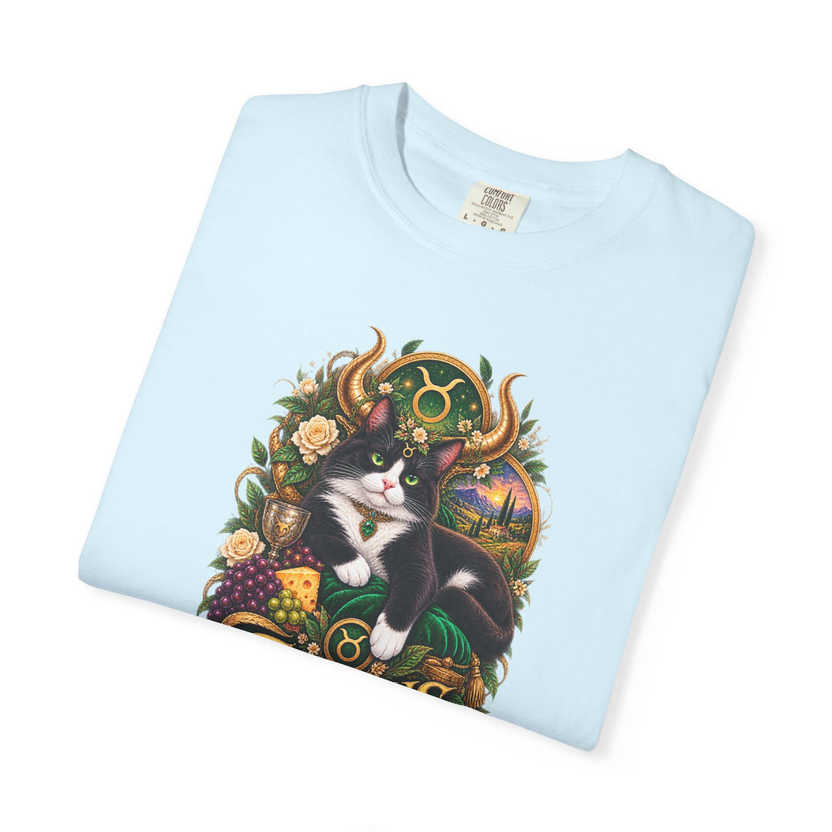 Taurus Tuxedo Cat Zodiac T-Shirt — Astrological Taurus Graphic Tee