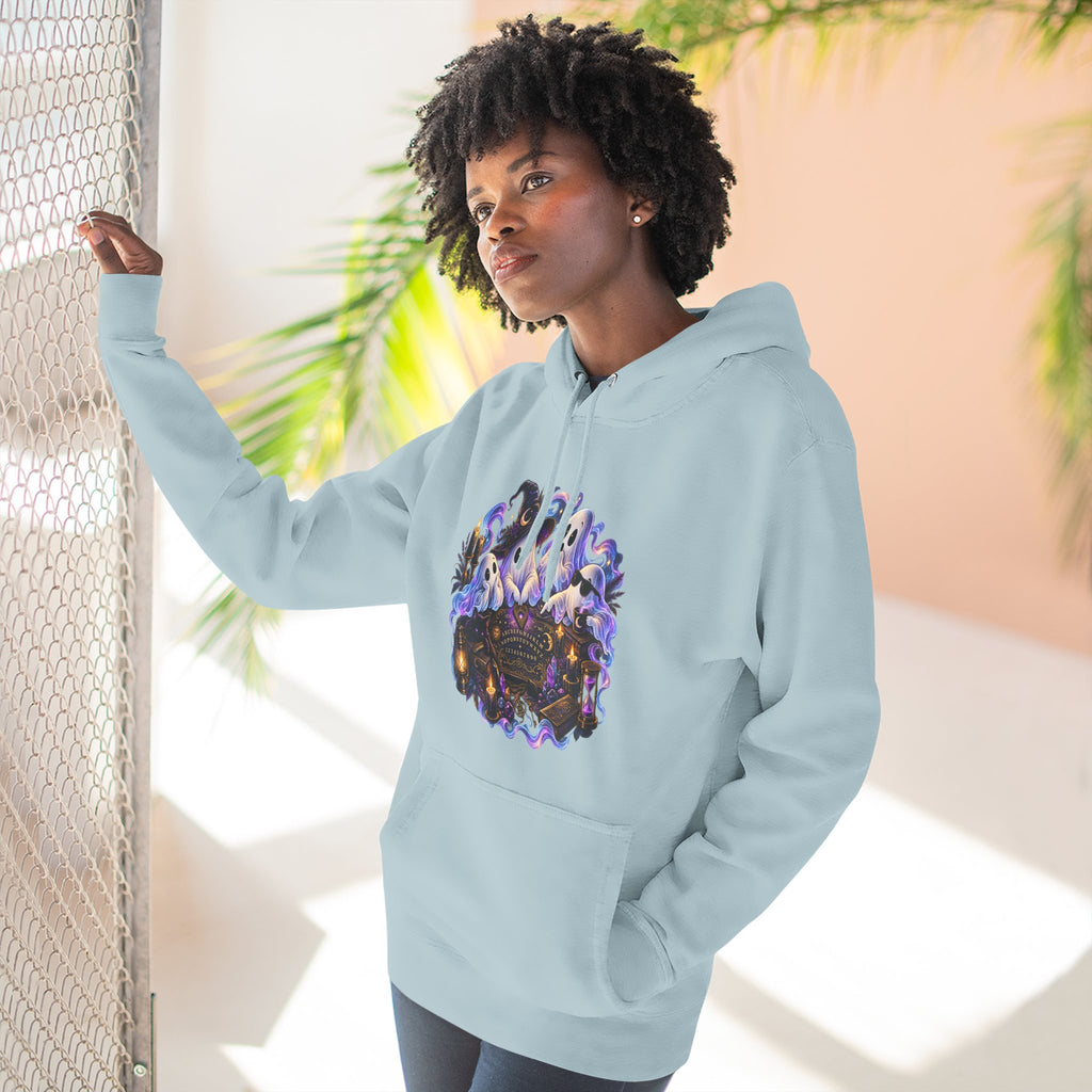 Funny Ghosts with Spirit Board Hoodie — Halloween Ghosts & Haunted Night Pullover