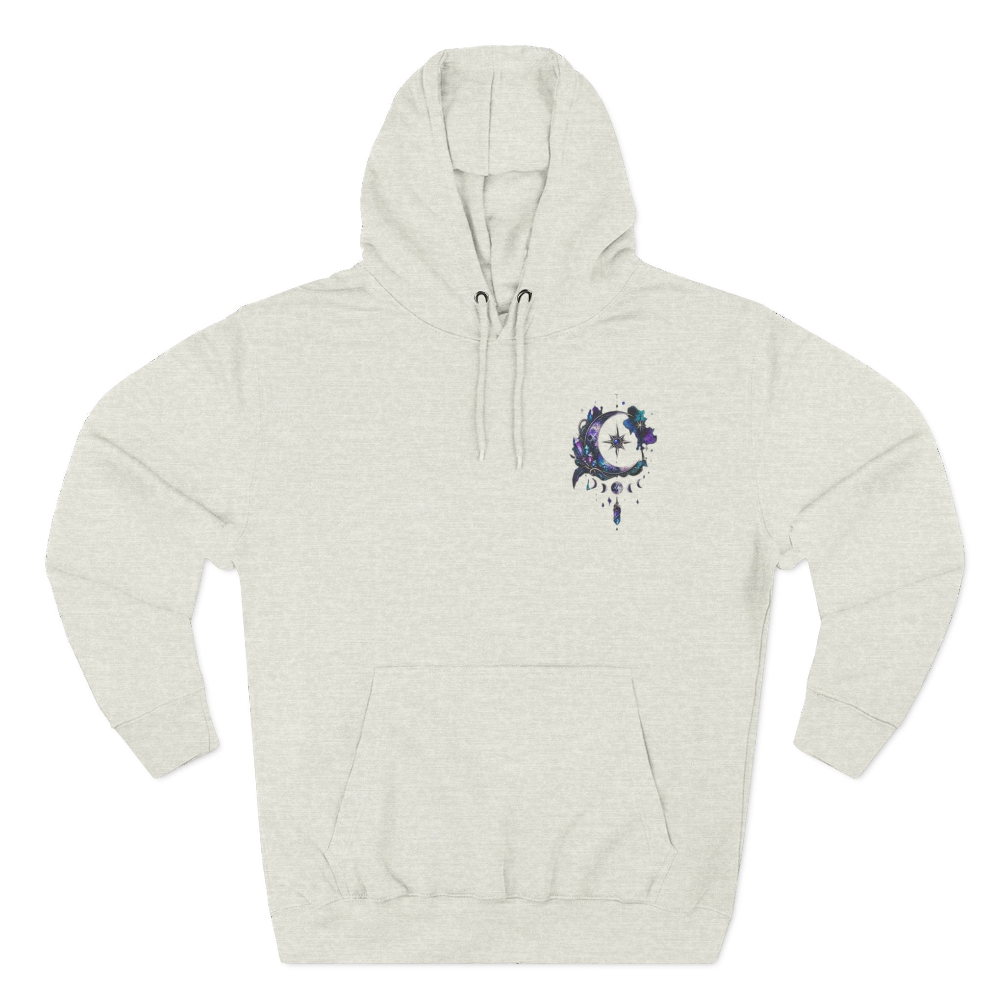 Mystic Moon Hoodie — "Trust the Signs" Celestial Fleece Pullover