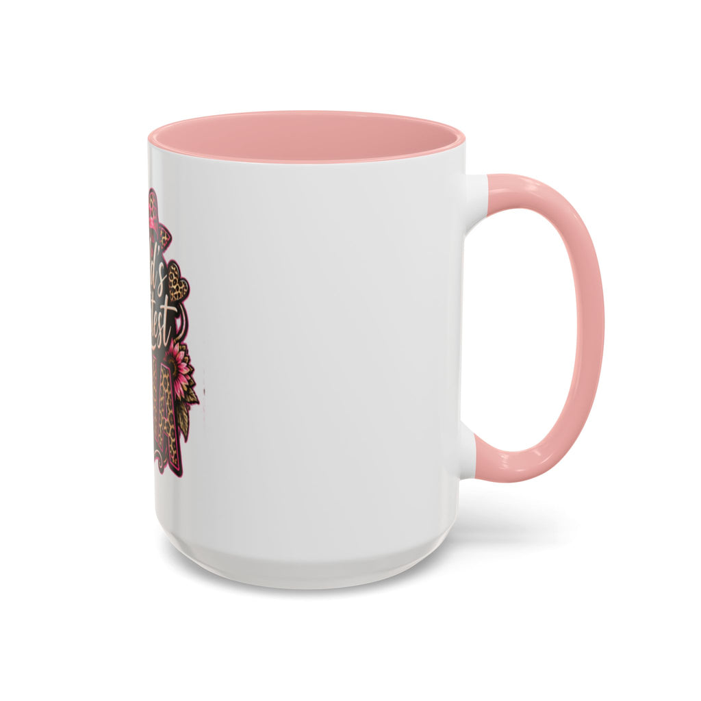 World's Greatest Mema Accent Coffee Mug – Leopard Pink Bow Gift for Grandma (11/15 oz)