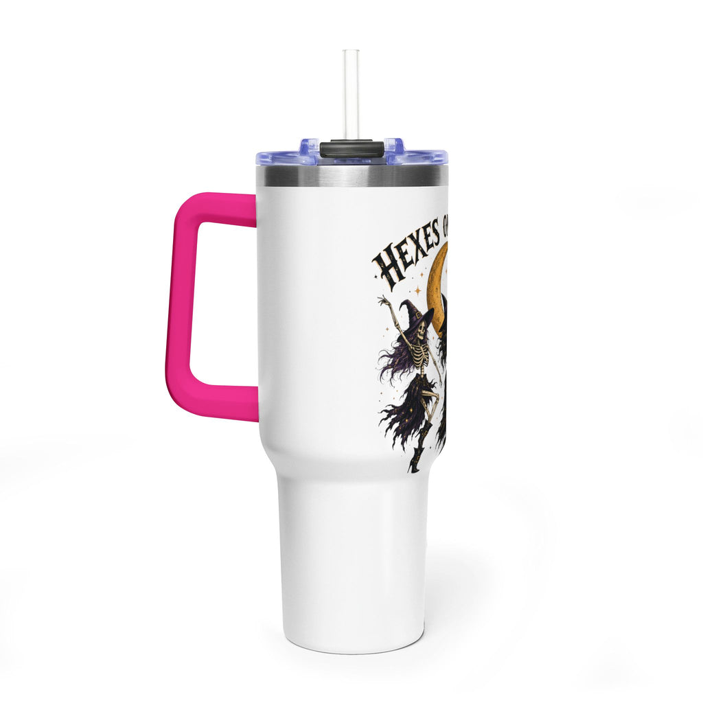 Hexes On My Exs 40oz Tumbler — Witch Moon Vacuum Insulated Travel Mug