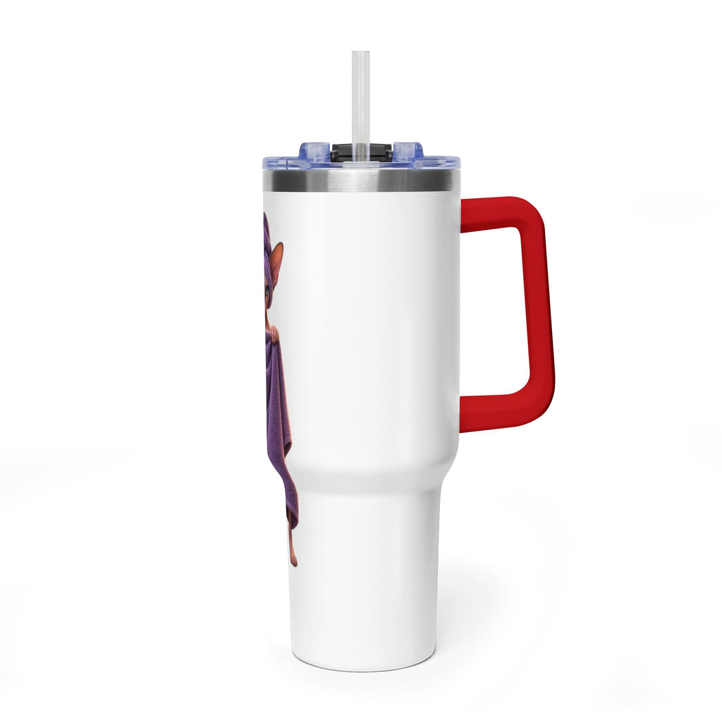 40oz Sphinx Cat Spa Tumbler — Sphynx With Towel Insulated Travel Mug