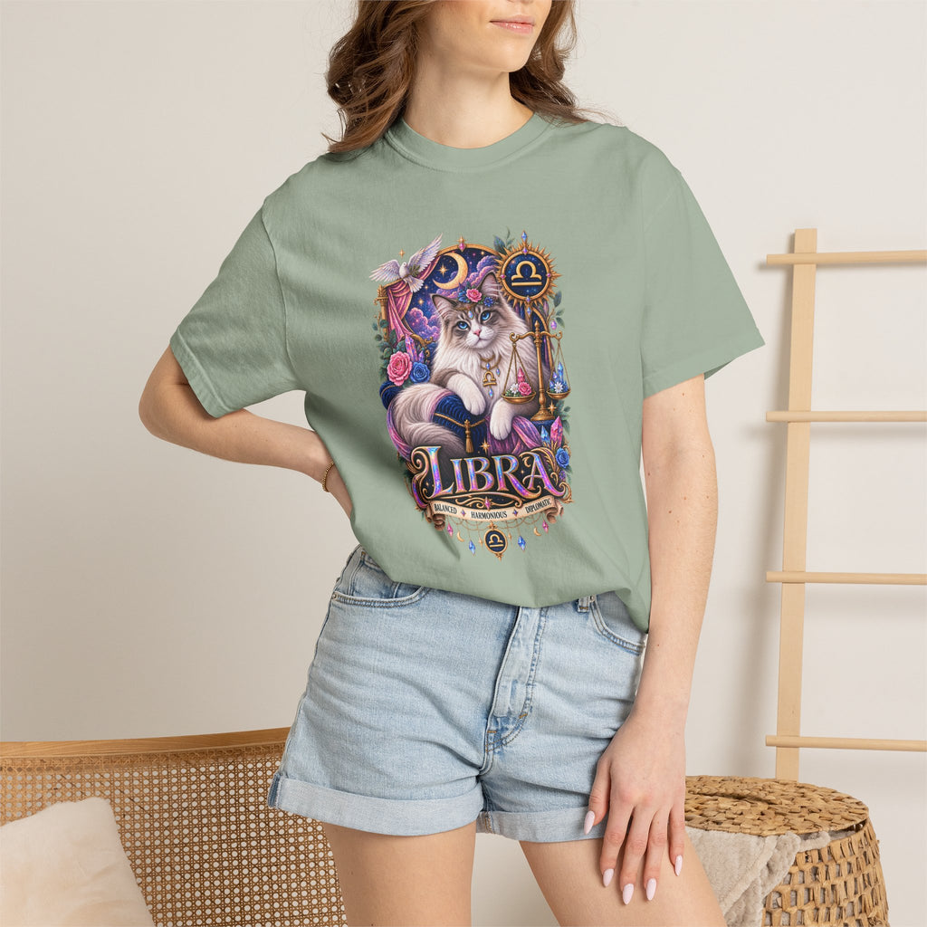 Libra Zodiac T-Shirt — Persian Celestial Scale Astrology Tee