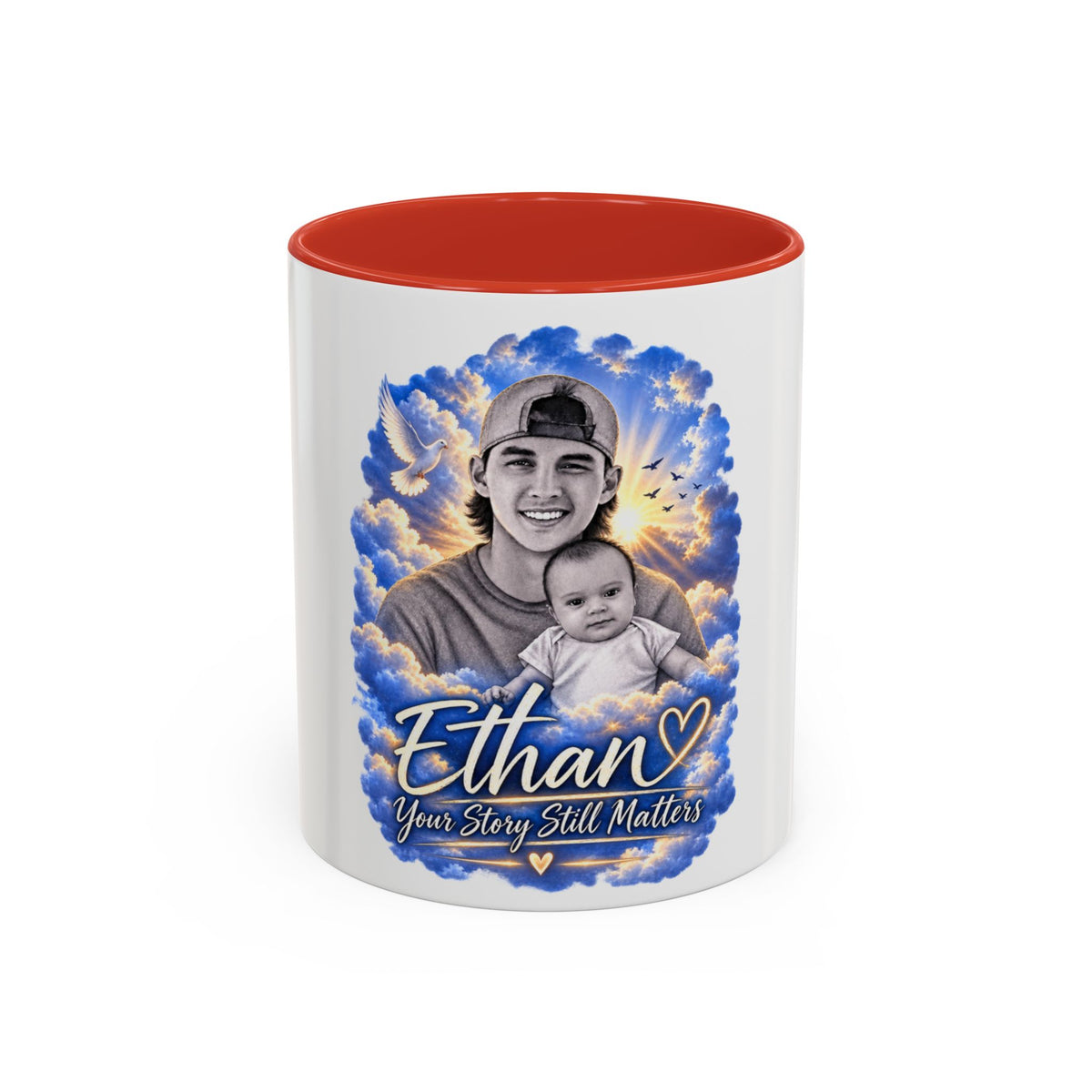 Memorial Photo Coffee Mug - "Ethan" Personalized Keepsake (You Story Still Matters)