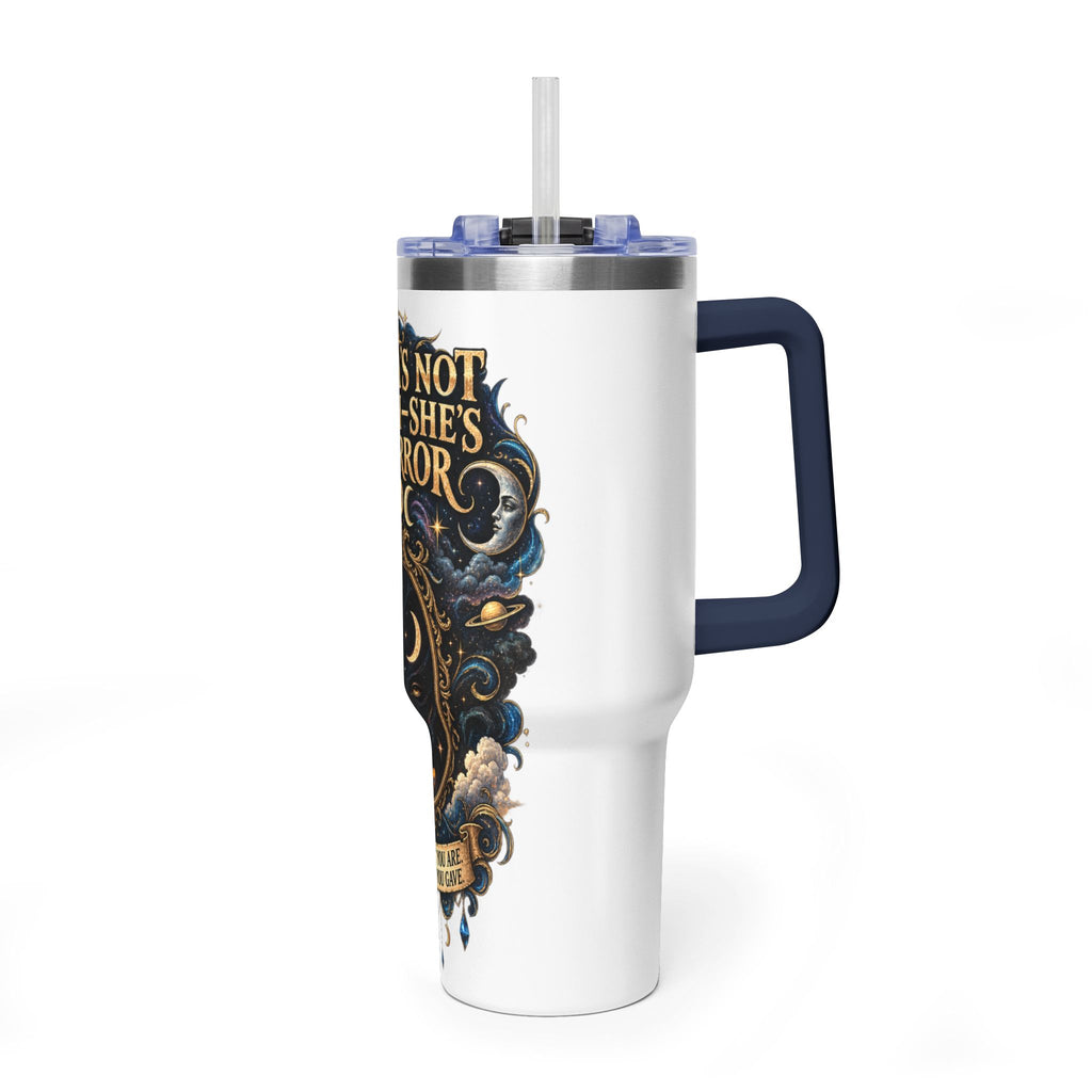 Karma Mirror 40oz Vacuum Tumbler – Celestial Sun & Moon Thermal Cup