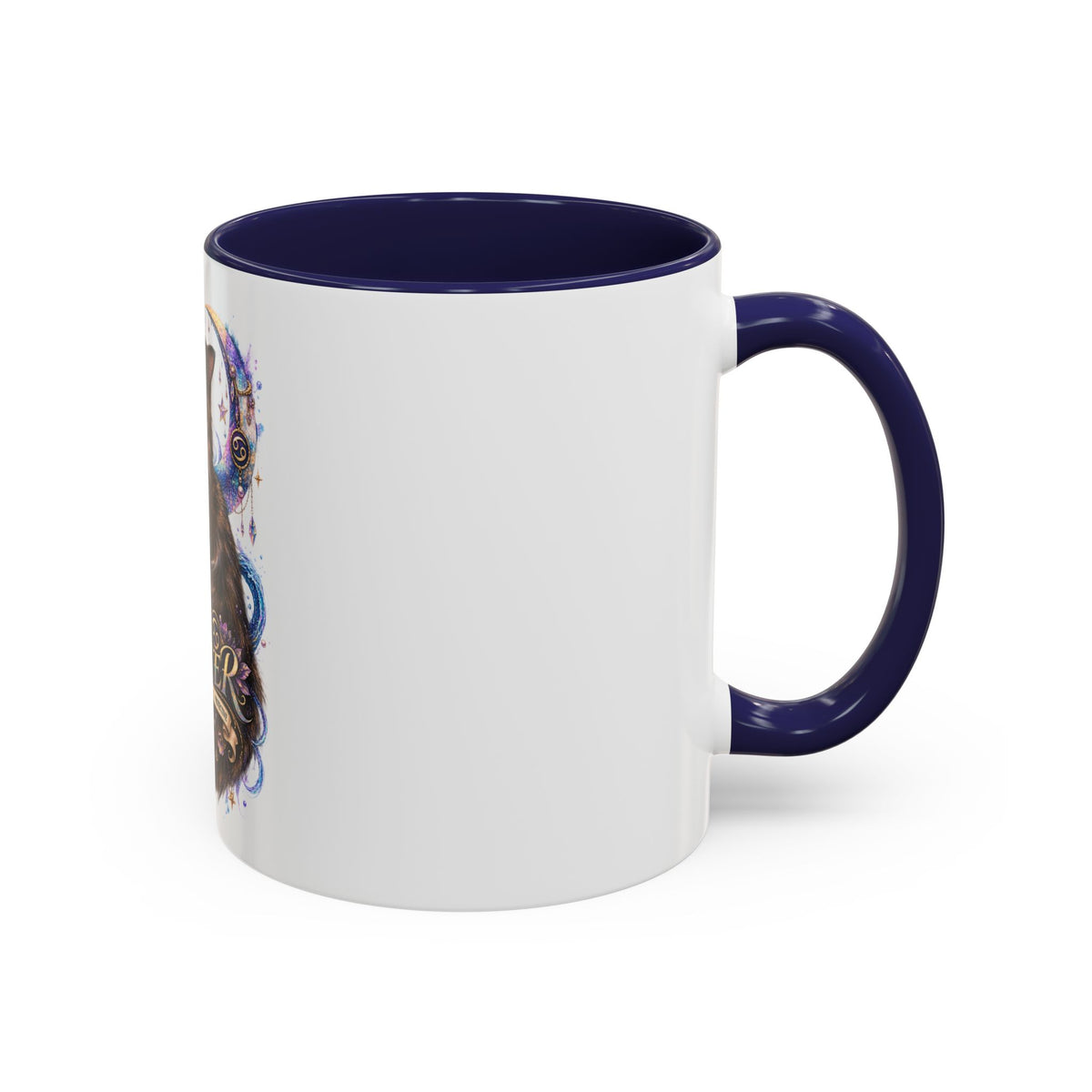 Cancer Zodiac Tortoiseshell Cat Accent Coffee Mug – Astrological Cat Lover Gift (11/15oz)