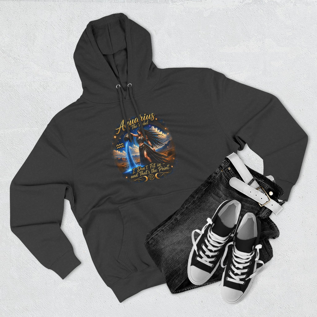 Aquarius Rebel Zodiac Hoodie