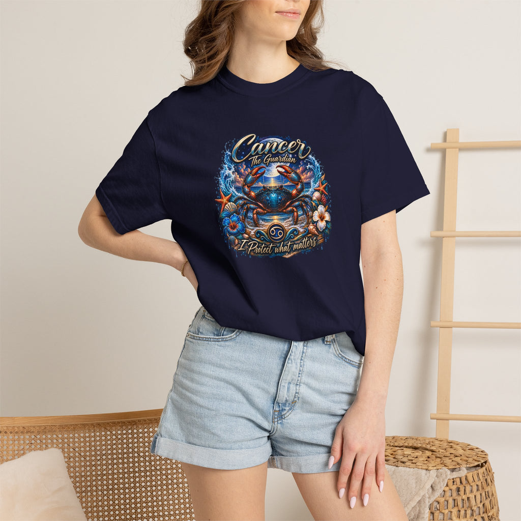 Cancer The Guardian Zodiac Tee- Born Devoted