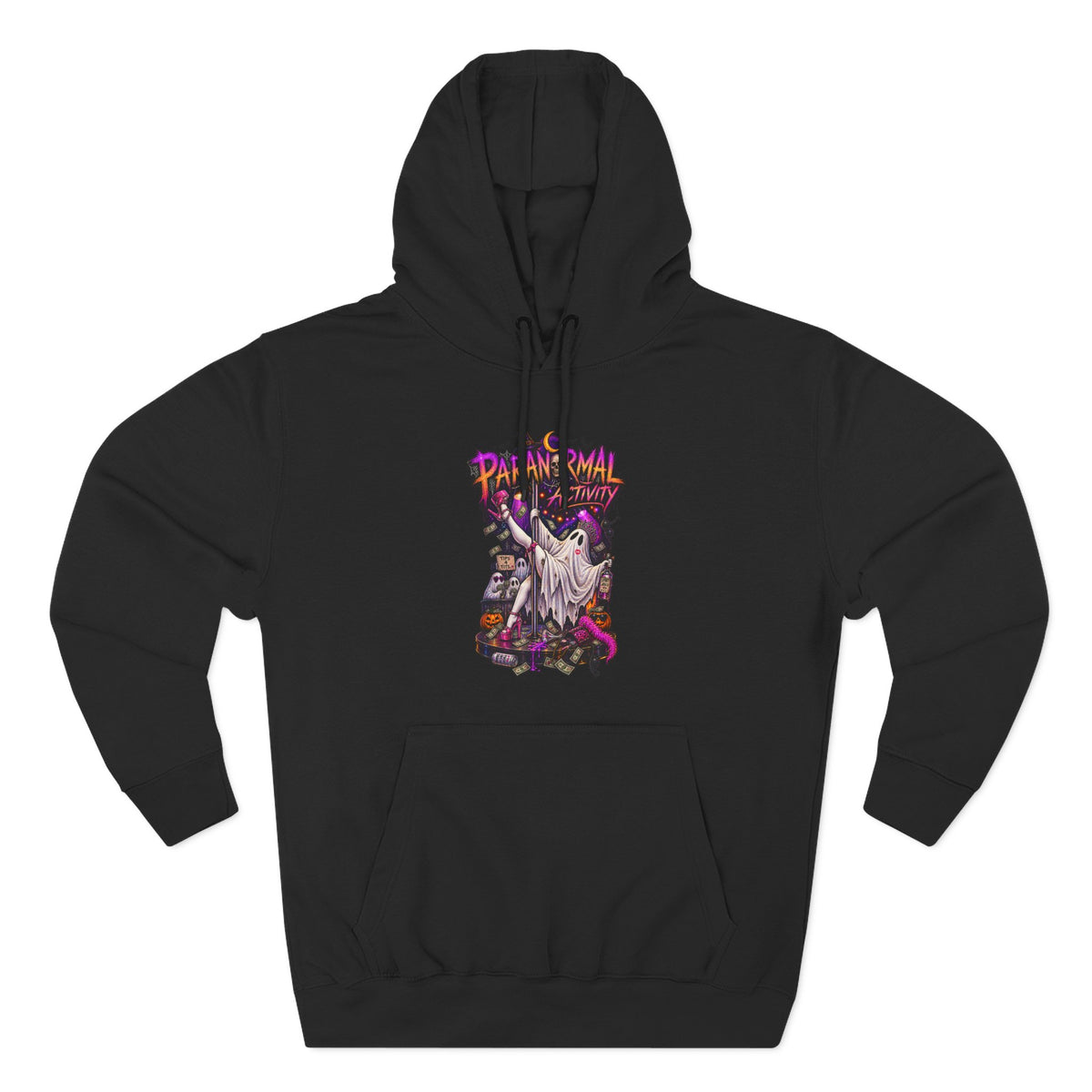 Paranormal Activity Ghost Pole Dancing — Retro Halloween Graphic Pullover