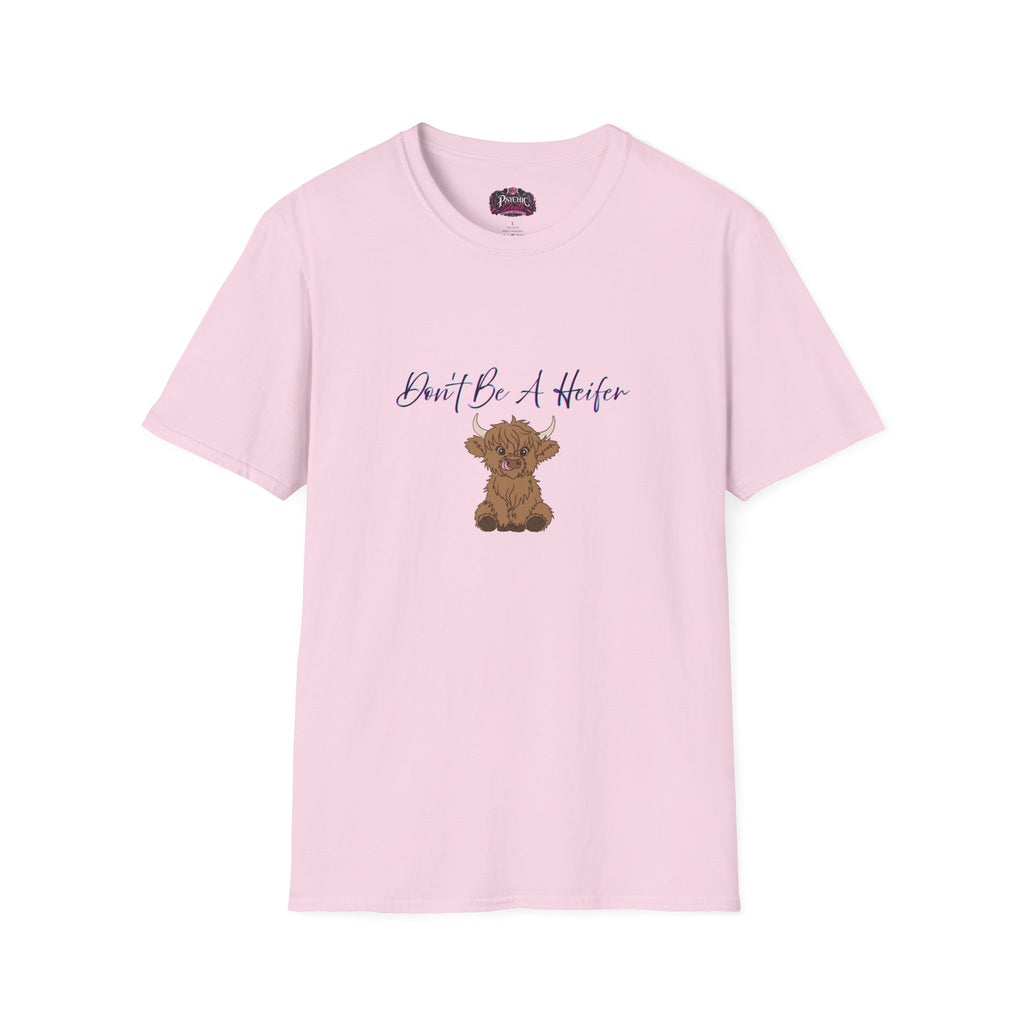 Don't Be A Heifer T-Shirt — Cute Highland Cow Graphic Tee