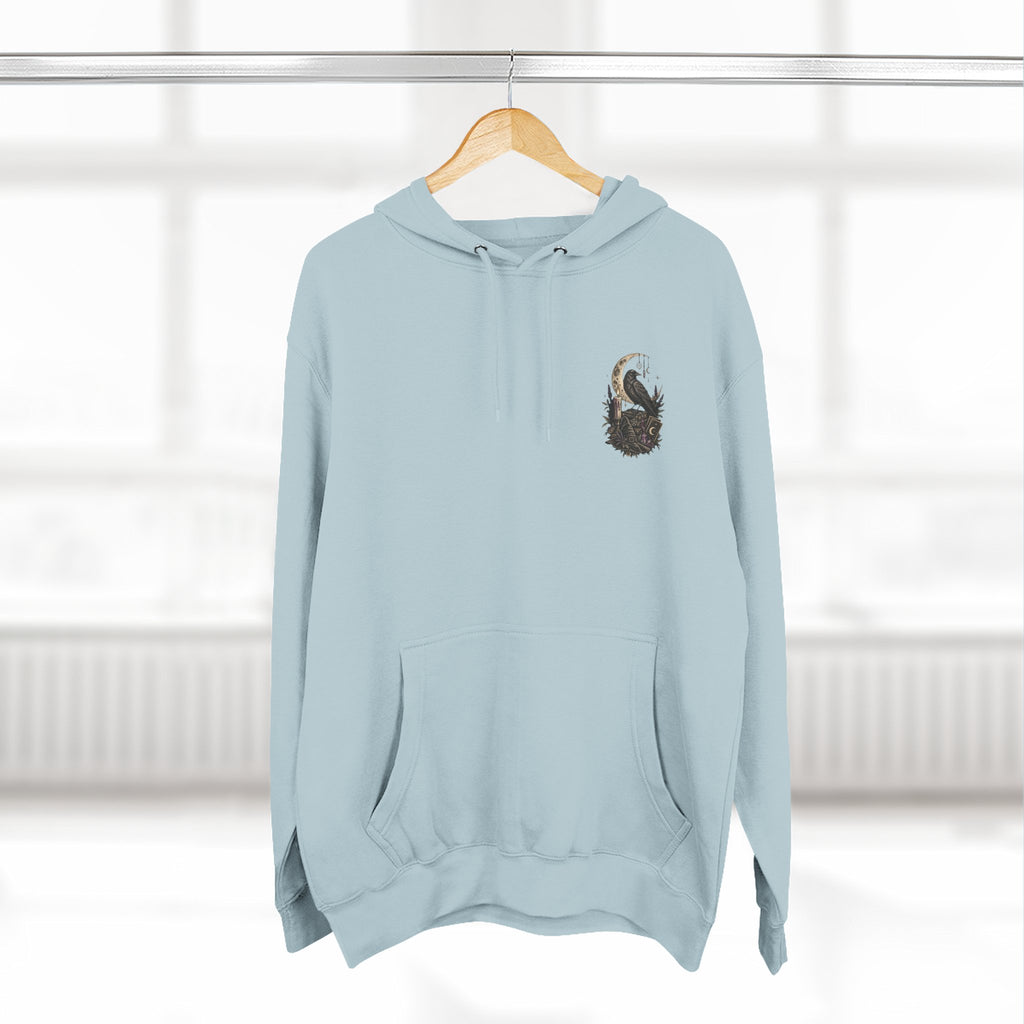 Witchy Trio Graphic Hoodie – 'Girls Will Be Girls' Vintage Moonback Sweatshirt