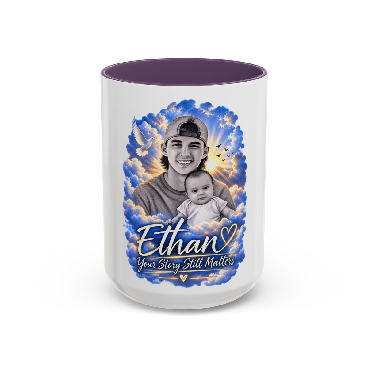 Memorial Photo Coffee Mug - "Ethan" Personalized Keepsake (You Story Still Matters)