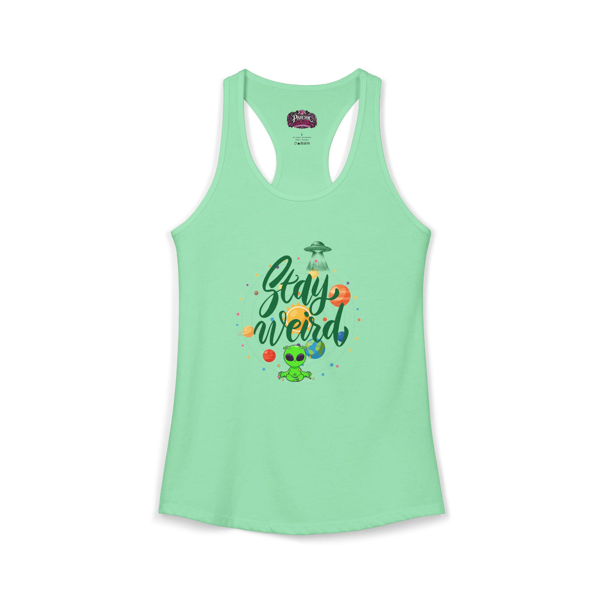 Stay Weird Alien Graphic Tank