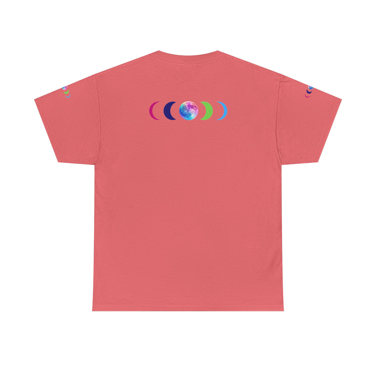 Wolf Moon T‑Shirt — Rainbow Celestial Wolf Graphic Tee