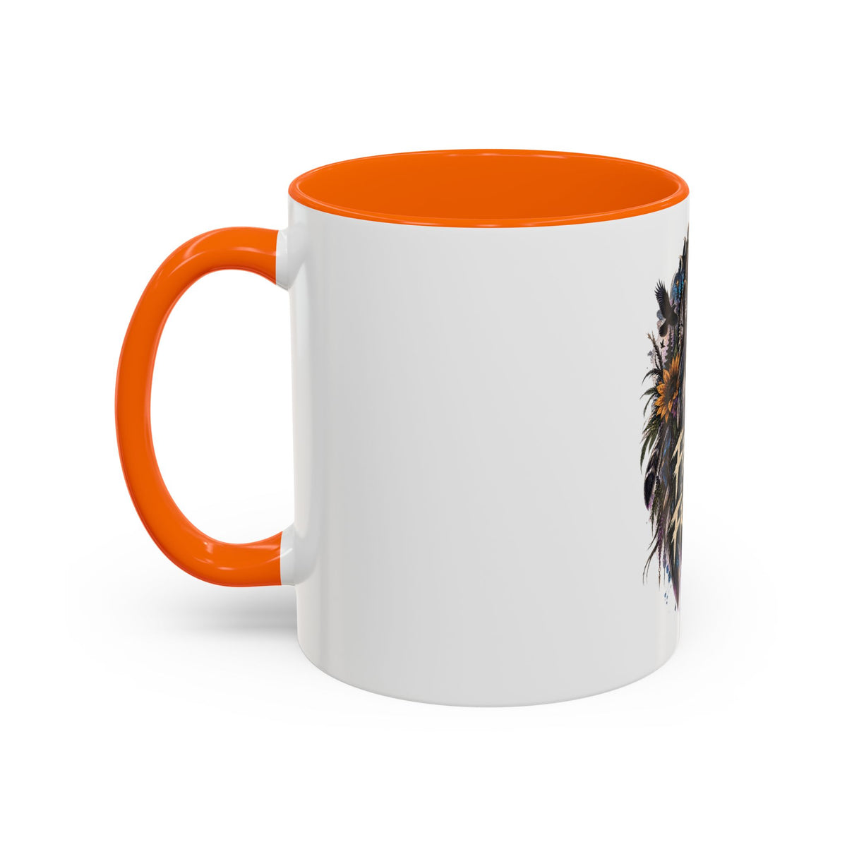 Feral Not Fragile Wolf Accent Coffee Mug (11oz & 15oz)