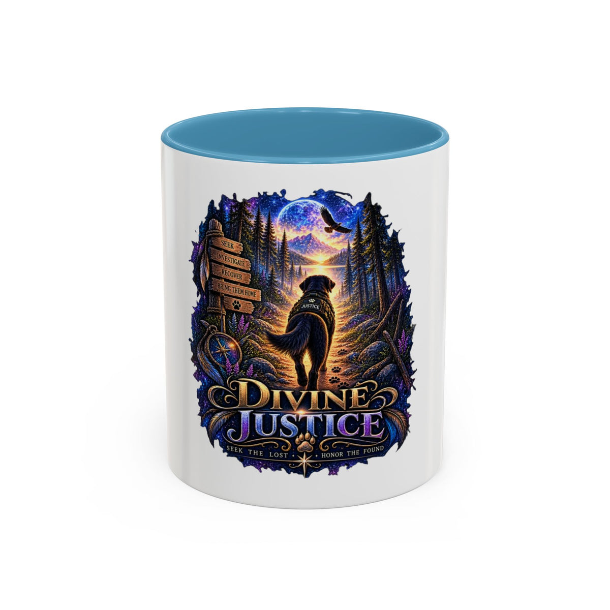 Divine Justice Coffee Mug — Search Dog Support 11/15oz Accent Mug