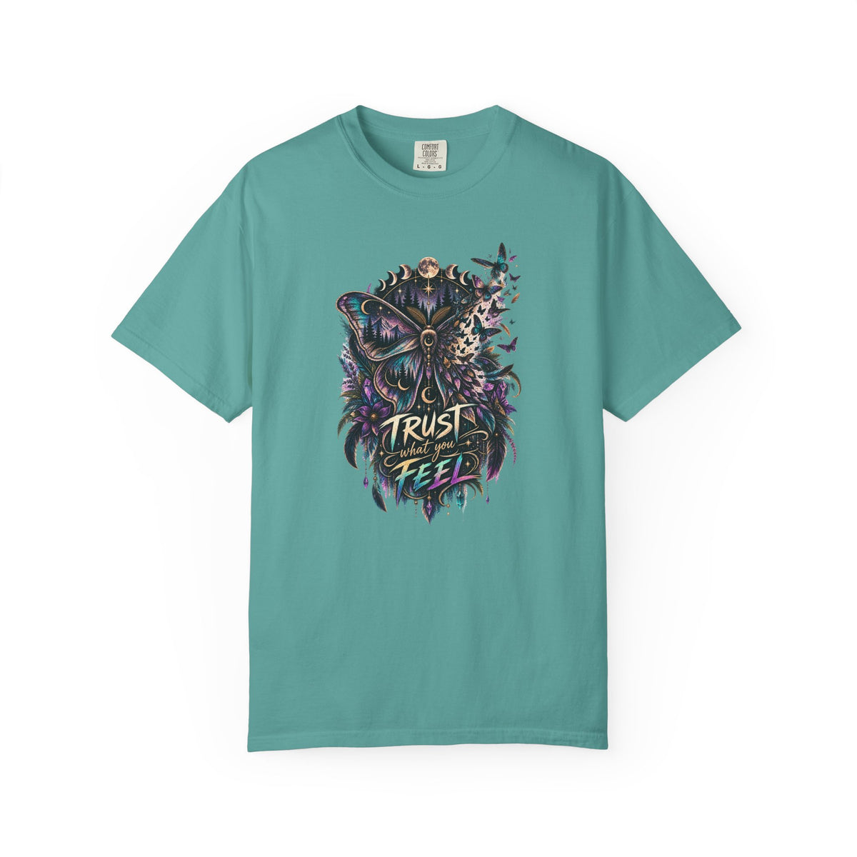 Moth Trust what You feel Empowerment Tee — Mystical Tee