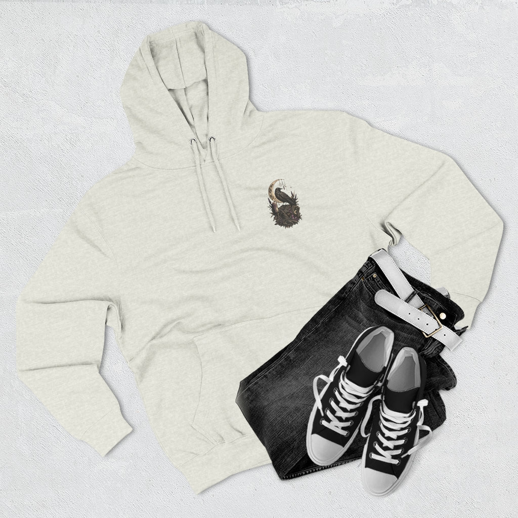 Witchy Trio Graphic Hoodie – 'Girls Will Be Girls' Vintage Moonback Sweatshirt