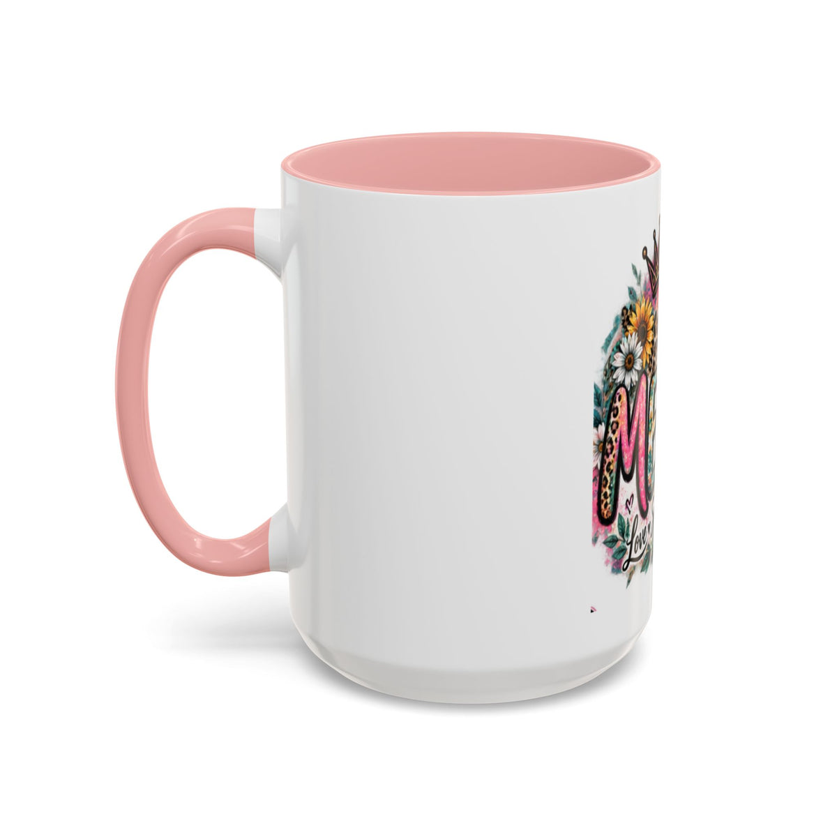 Mema Floral Accent Coffee Mug – 'Mema' Crown, Butterflies & Sunshine Design (11/15 oz)