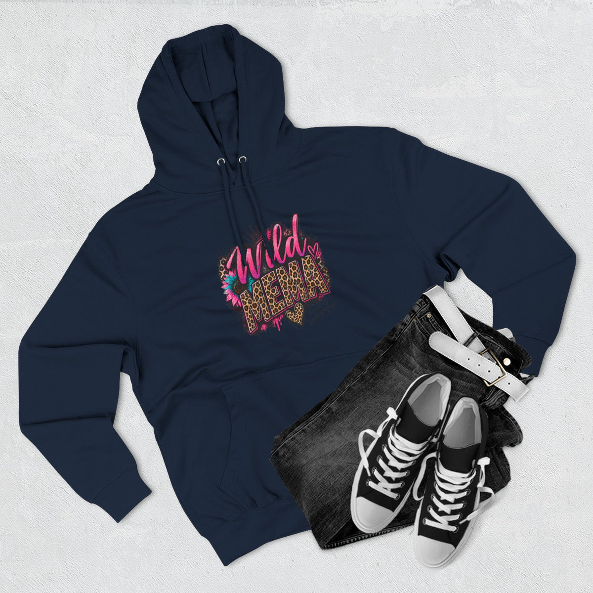 Wild Heart MEMA Leopard Print Hoodie — Women’s Trendy Graphic Pullover