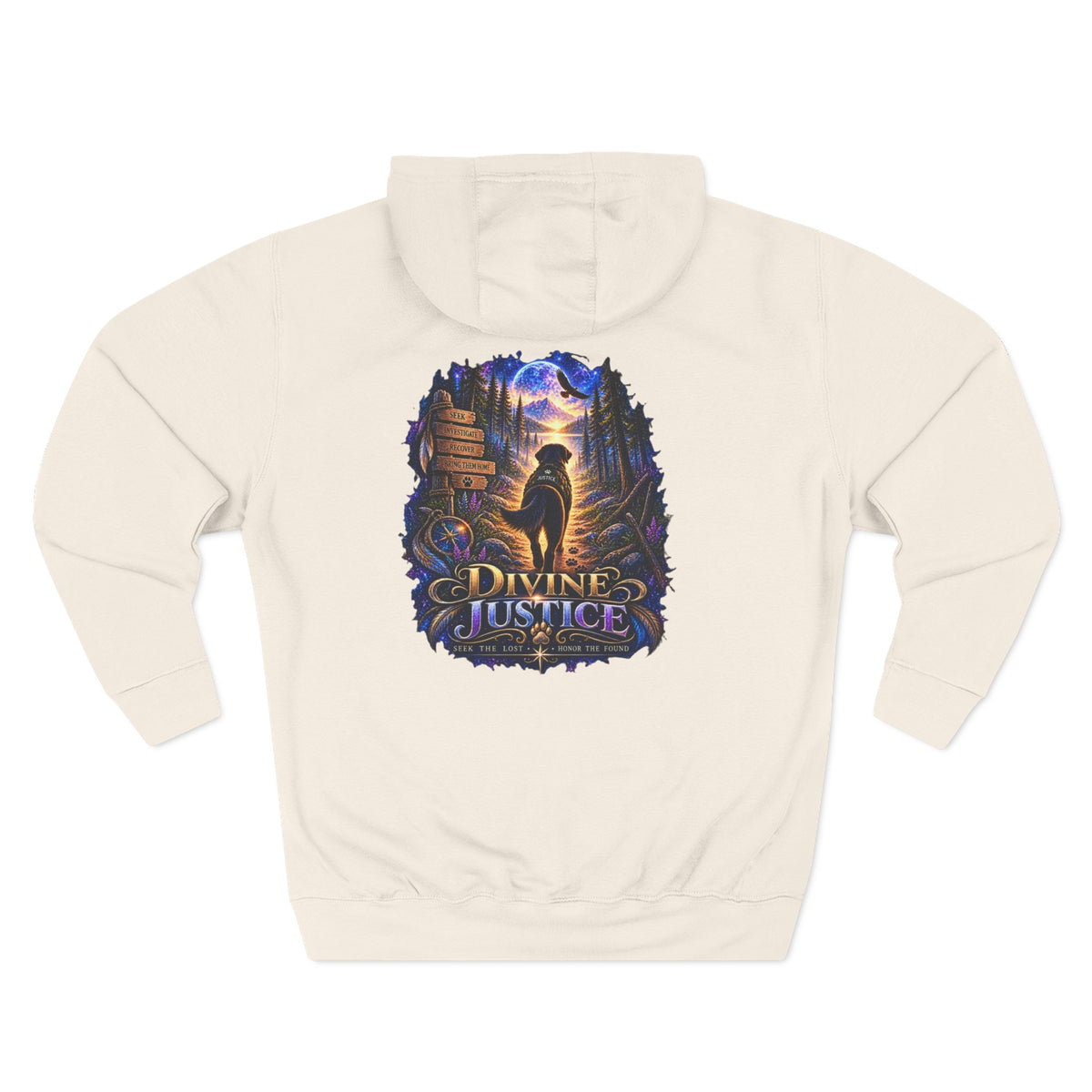 Divine Justice Graphic Hoodie — Support the Mission