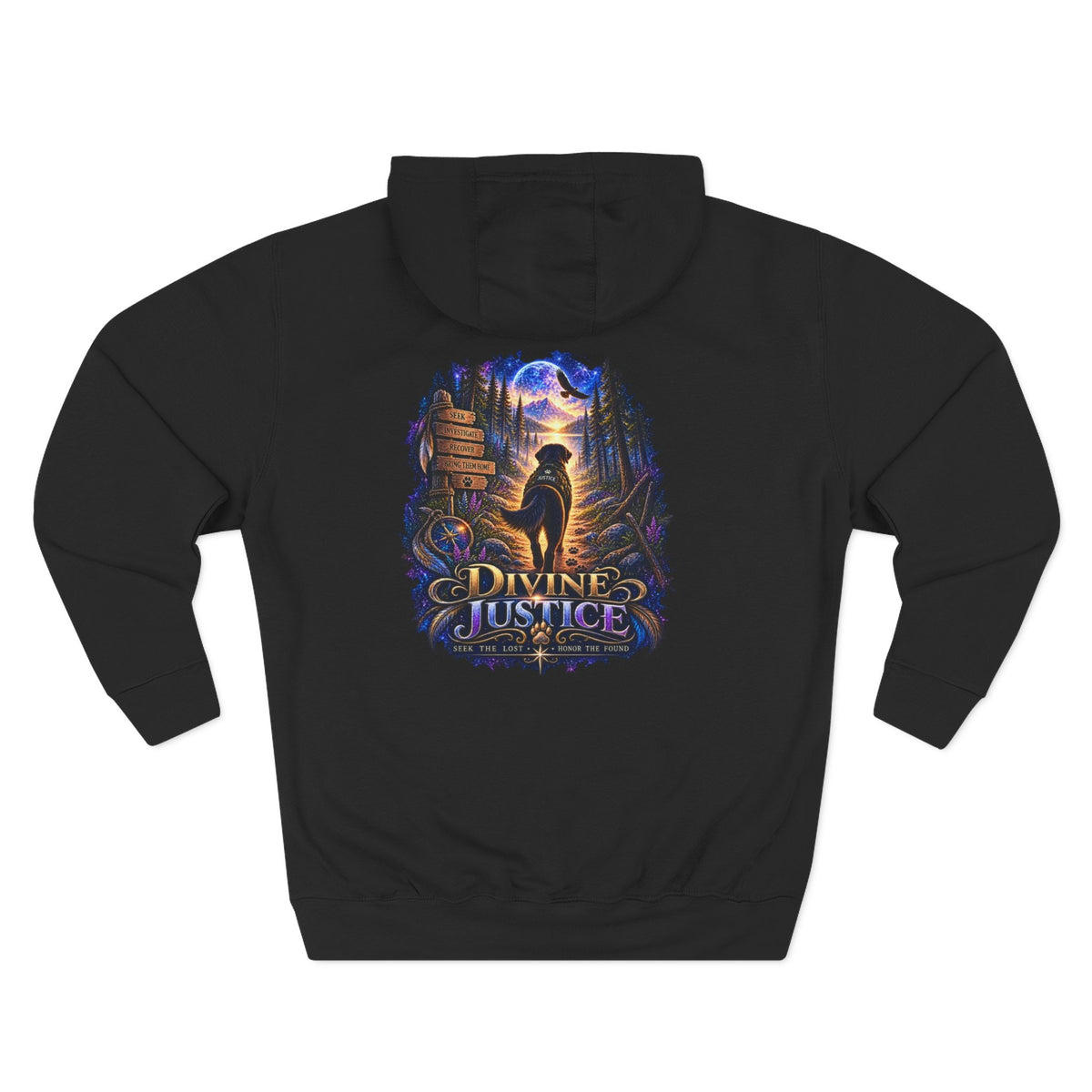 Divine Justice Graphic Hoodie — Support the Mission