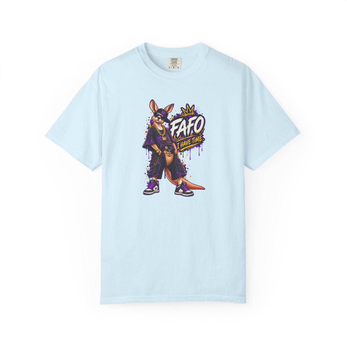 FAFO Kangaroo Graphic T-Shirt — Streetwear Retro Animal Design