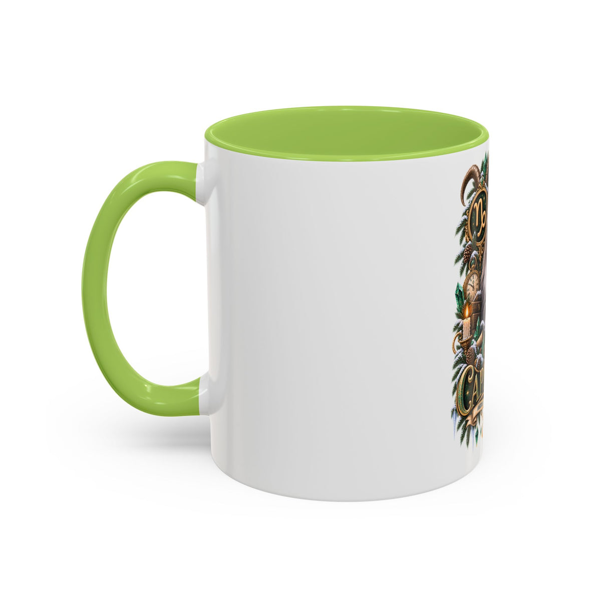 Capricorn Norwegian Forest Zodiac Cat Accent Coffee Mug – Astrology Cat Gift (11/15 oz)