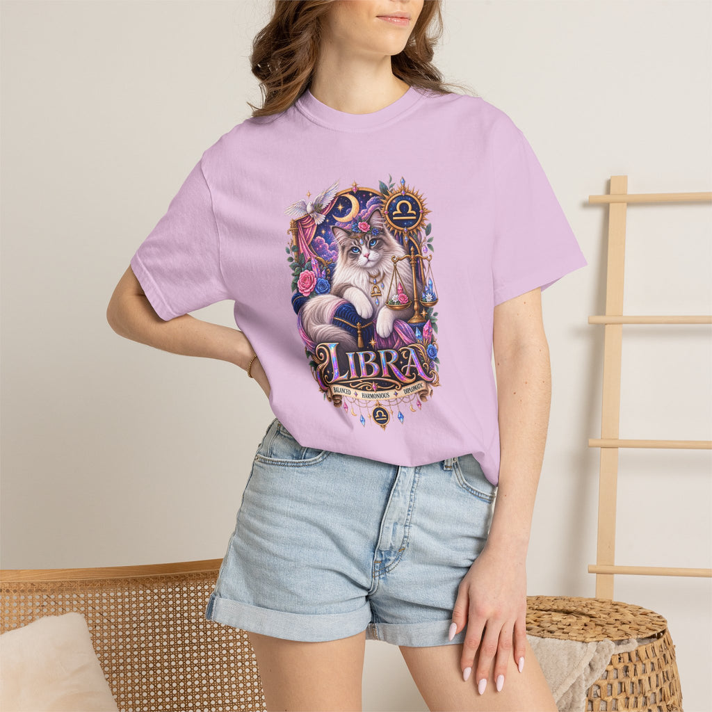 Libra Zodiac T-Shirt — Persian Celestial Scale Astrology Tee