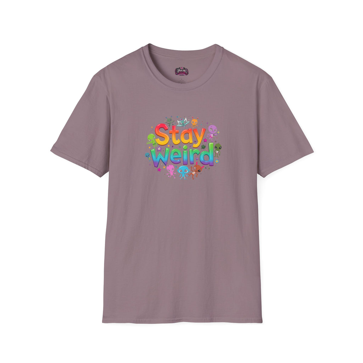 Stay Weird T-Shirt — Colorful Cute Alien Graphic Tee