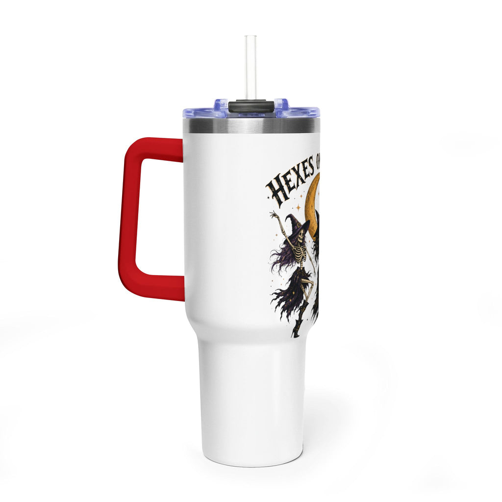 Hexes On My Exs 40oz Tumbler — Witch Moon Vacuum Insulated Travel Mug