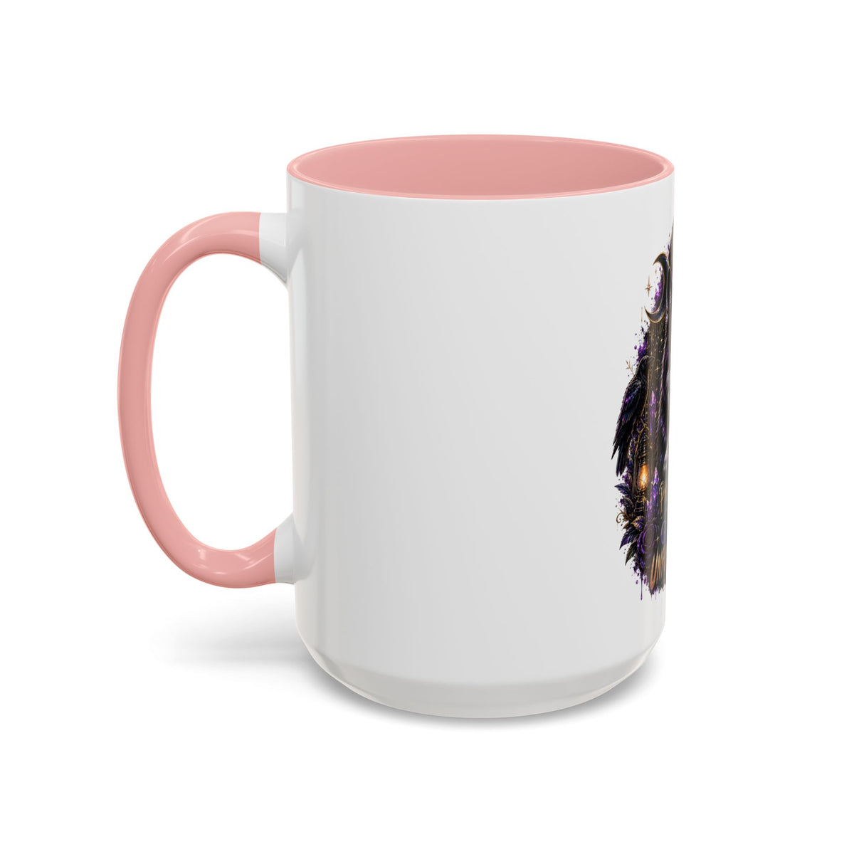 Protected, Guided & Unfuckwithable Wolf Coffee Mug — Spiritual Mystic Accent Mug (11/15oz)