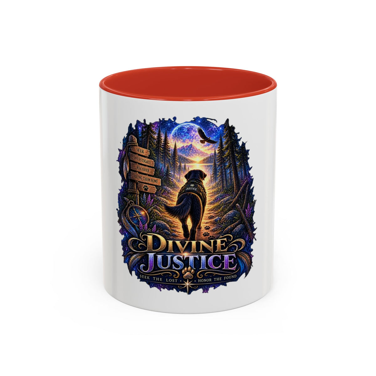 Divine Justice Coffee Mug — Search Dog Support 11/15oz Accent Mug