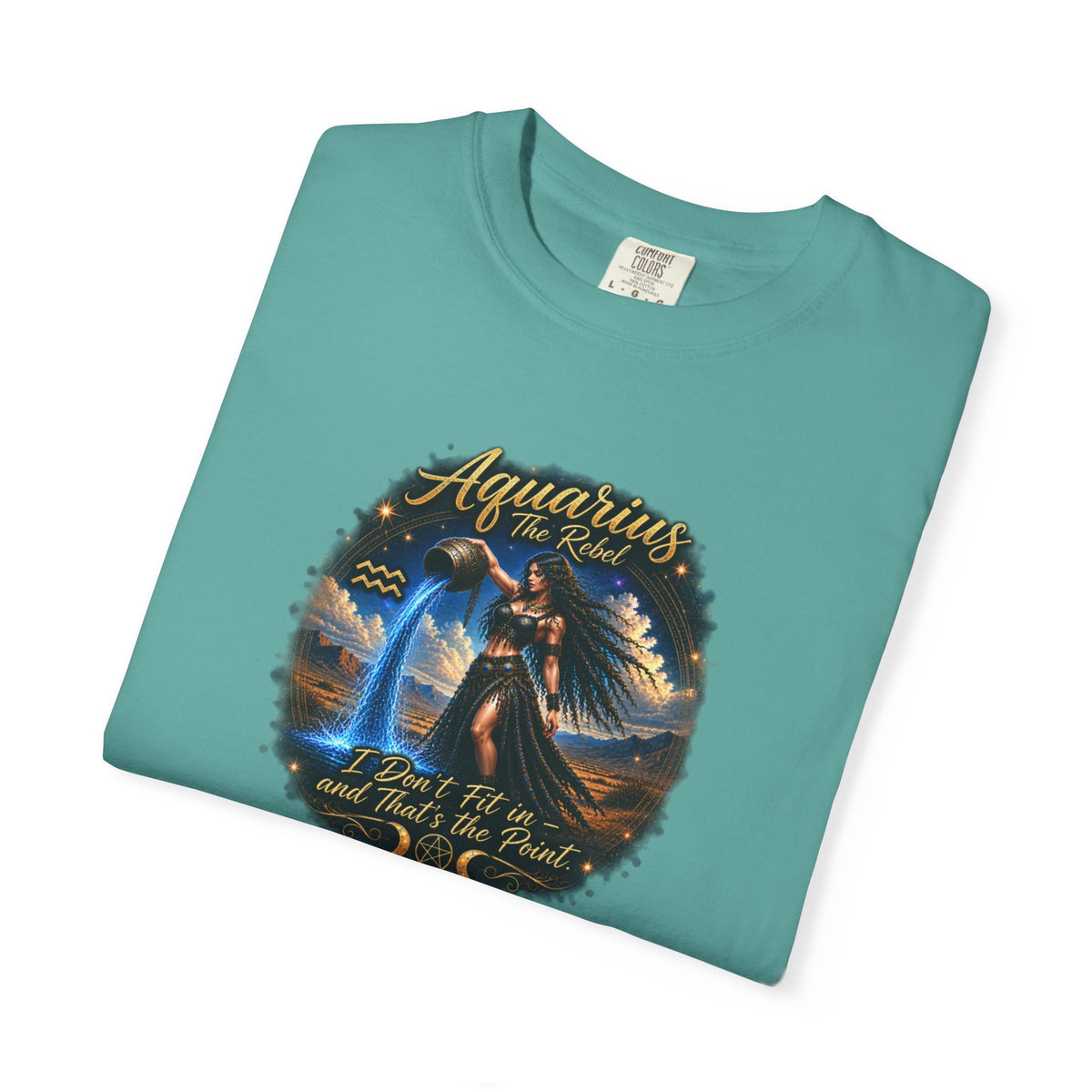 Aquarius "The Rebel" Zodiac T-Shirt – Water Bearer Astrology Tee Zodiac Sign