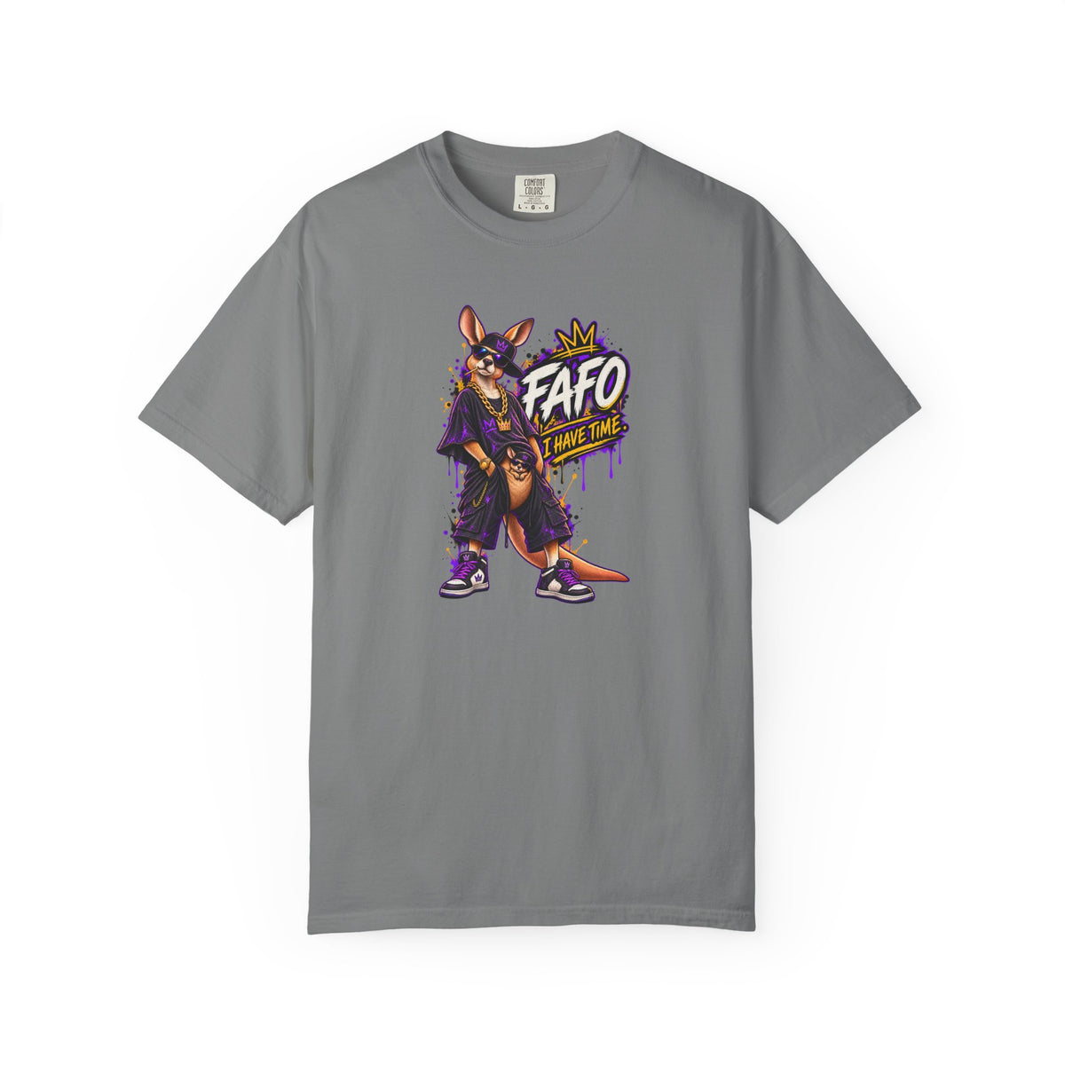 FAFO Kangaroo Graphic T-Shirt — Streetwear Retro Animal Design