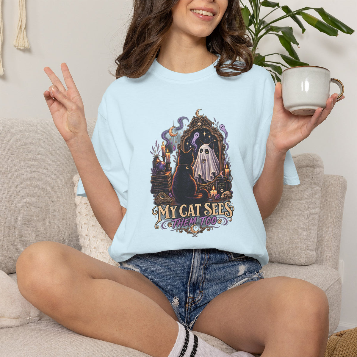 My Cat Sees Ghosts T-Shirt