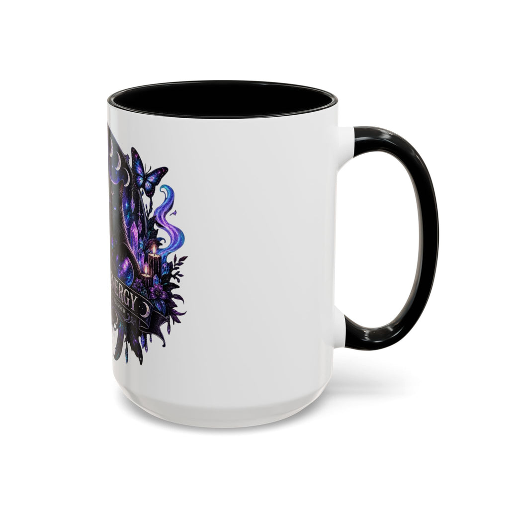 Own Your Energy Black Cat Coffee Mug – Spiritual Moon Phase Tea Cup