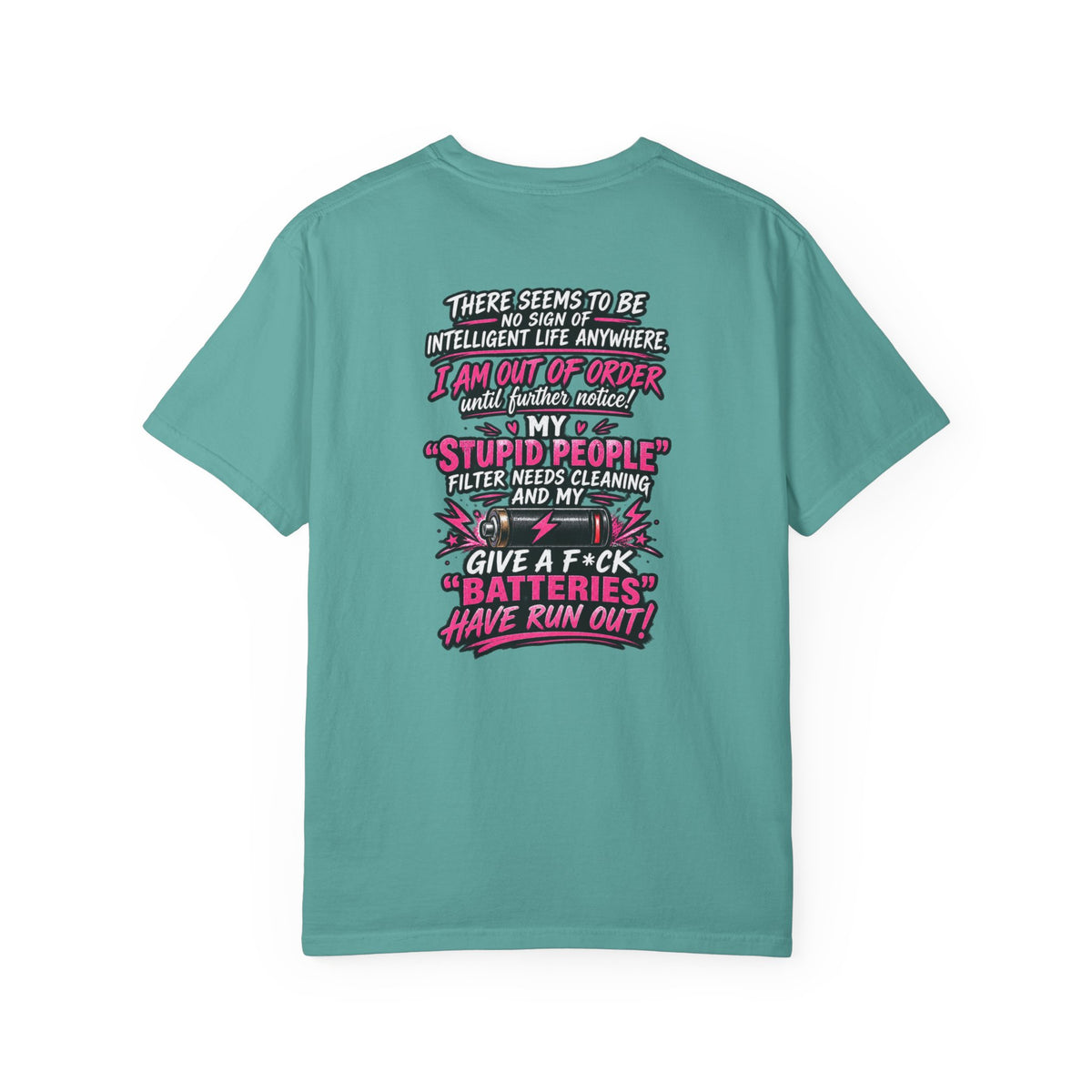 Graphic T-Shirt — 'I Am Out of Order' Humorous Rock Skull Tee
