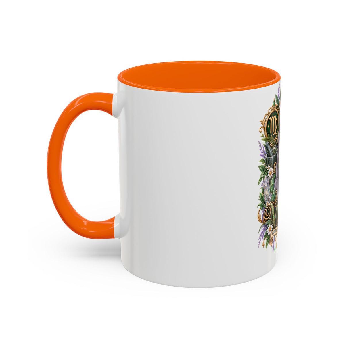 Virgo Russian Blue Cat Accent Coffee Mug — Zodiac Astrology Horoscope Gift (11/15 oz)