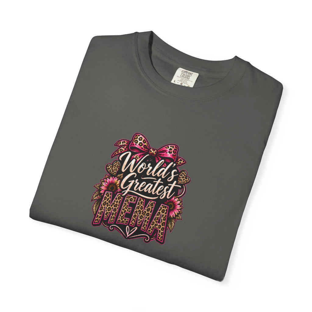 T-Shirt — "World's Greatest Mama" Floral Graphic Tee